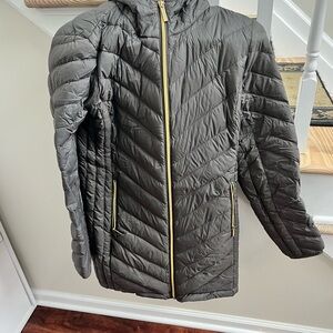 Michael Kors Charcoal Jacket with Gold Accents